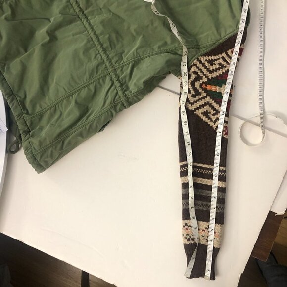 Ralph Lauren Denim & Supply Field Jacket Military Green & Aztec Knit Sz XS - Picture 14 of 15